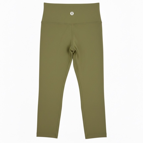 Lululemon Align High-Rise Crop 21" Bronze Green Size 6 EUC Nulu - Picture 2 of 6